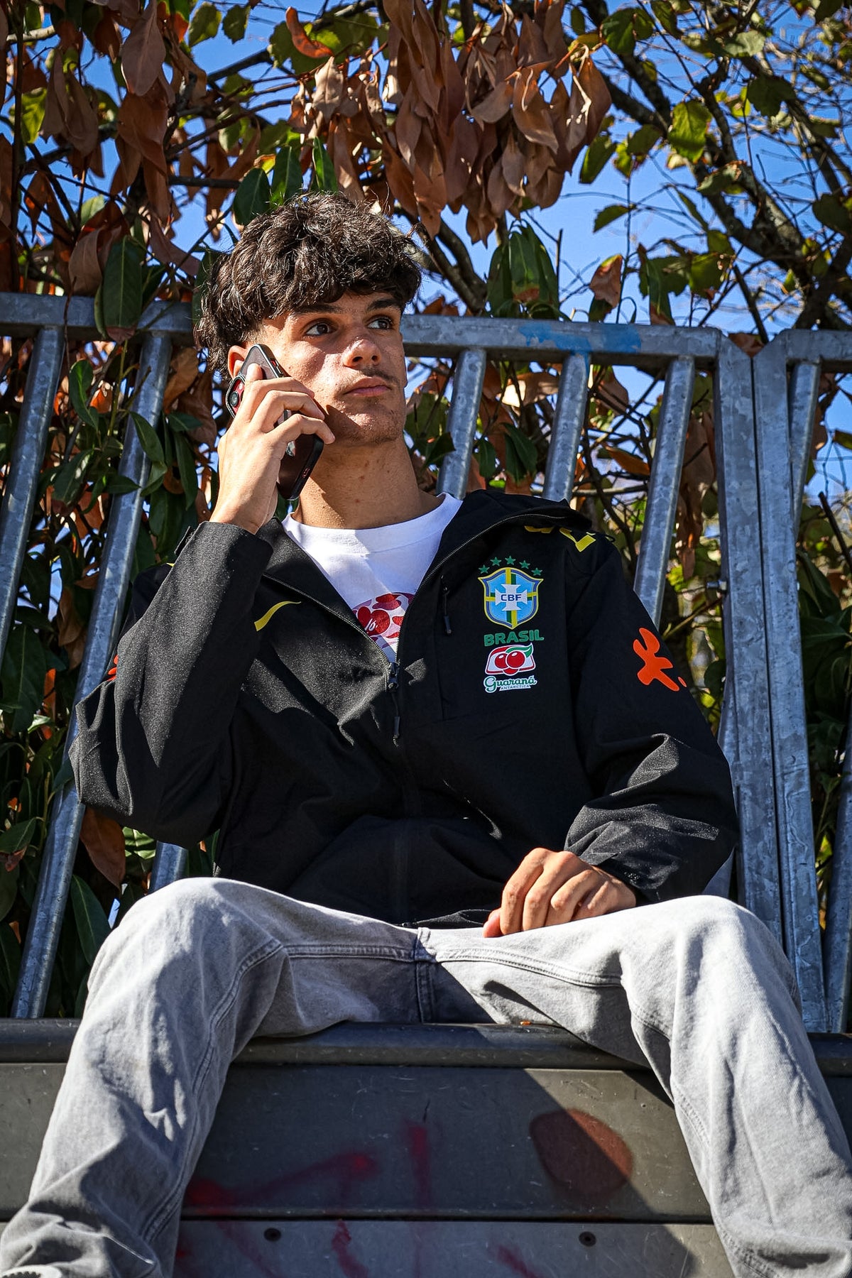 Veste Imperméable Brésil CBF – Noir 🇧🇷