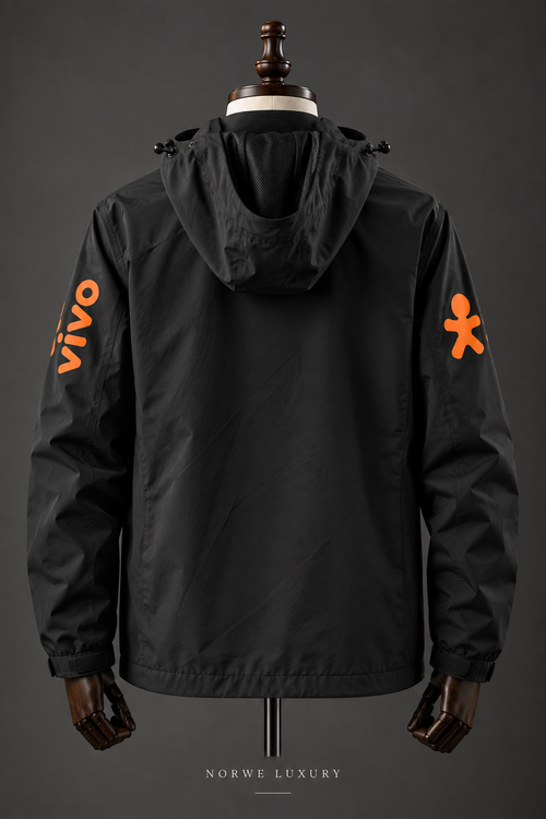Veste Imperméable Brésil CBF – Noir 🇧🇷