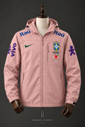 Veste Imperméable Brésil CBF – Rose